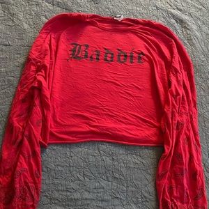 Fashion Nova Baddie Don’t Play Bandana Top